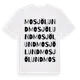 White t-shirt med Mosjölund ordlek t-shirt