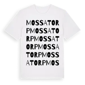Mossatorp ordlek t-shirt – ekologisk bomull t-shirt från Pinshirt