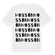 White t-shirt med Mossön ordlek t-shirt