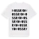 White t-shirt med Mossryd ordlek t-shirt
