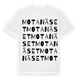 Motanäset ordlek t-shirt