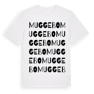 Muggebo ordlek t-shirt – ekologisk bomull t-shirt från Pinshirt