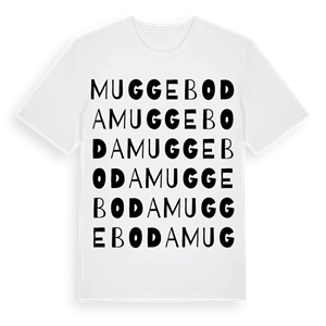 Muggeboda ordlek t-shirt – ekologisk bomull t-shirt från Pinshirt