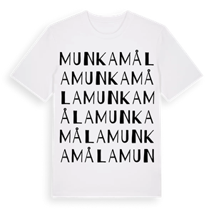 Munkamåla ordlek t-shirt – ekologisk bomull t-shirt från Pinshirt