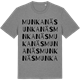 Mid Heather Gray t-shirt med Munkanäs ordlek t-shirt