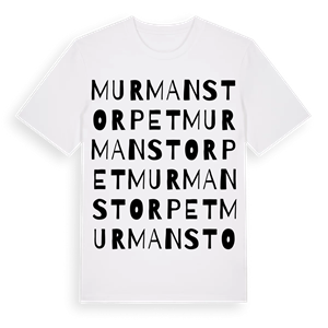 Murmanstorpet ordlek t-shirt – ekologisk bomull t-shirt från Pinshirt
