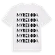 White t-shirt med Myreboda ordlek t-shirt