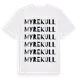 White t-shirt med Myrekull ordlek t-shirt