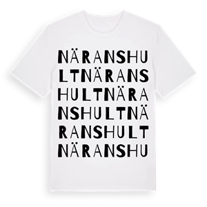 Näranshult ordlek t-shirt – ekologisk bomull t-shirt från Pinshirt