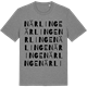 Mid Heather Gray t-shirt med Närlinge ordlek t-shirt