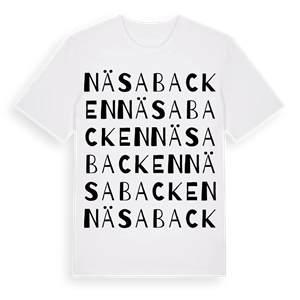 Näsabacken ordlek t-shirt – ekologisk bomull t-shirt från Pinshirt
