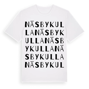 Näsbykulla ordlek t-shirt – ekologisk bomull t-shirt från Pinshirt