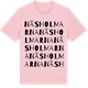 Pink Cotton t-shirt med Näsholmarna ordlek t-shirt
