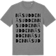 Mid Heather Gray t-shirt med Näsudden ordlek t-shirt