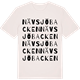 Vintage White t-shirt med Nävsjöbacken ordlek t-shirt