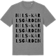 Mid Heather Gray t-shirt med Nils-Karlsgården ordlek t-shirt