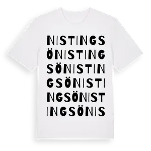 Nistingsö ordlek t-shirt – ekologisk bomull t-shirt från Pinshirt