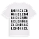 White t-shirt med Nöbbele ordlek t-shirt