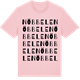 Pink Cotton t-shirt med Nöbbele ordlek t-shirt