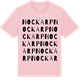 Pink Cotton t-shirt med Nockarp ordlek t-shirt