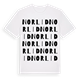 White t-shirt med Norlid ordlek t-shirt