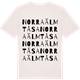 Vintage White t-shirt med Norra Älmtåsa ordlek t-shirt
