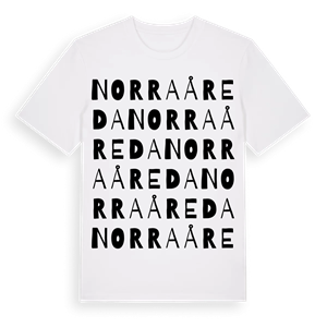 Norra Åreda ordlek t-shirt – ekologisk bomull t-shirt från Pinshirt