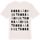 Vintage White t-shirt med Norra Århult ordlek t-shirt