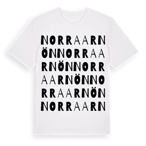 Norra Arnön ordlek t-shirt – ekologisk bomull t-shirt från Pinshirt