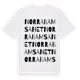 White t-shirt med Norra Bamsanet ordlek t-shirt