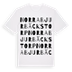 White t-shirt med Norra Bjurbäckstorp ordlek t-shirt