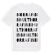 White t-shirt med Norra Finnhult ordlek t-shirt