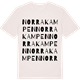 Vintage White t-shirt med Norra Kampen ordlek t-shirt