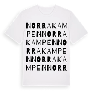 Norra Kampen ordlek t-shirt – ekologisk bomull t-shirt från Pinshirt