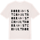 Vintage White t-shirt med Norra Misterhult ordlek t-shirt