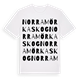 Norra Mörkaskog ordlek t-shirt