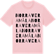 Pink Cotton t-shirt med Norra Veramåla ordlek t-shirt