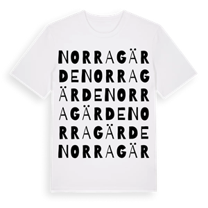 Norragärde ordlek t-shirt – ekologisk bomull t-shirt från Pinshirt