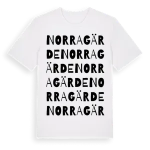 Norragärde ordlek t-shirt – ekologisk bomull t-shirt från Pinshirt