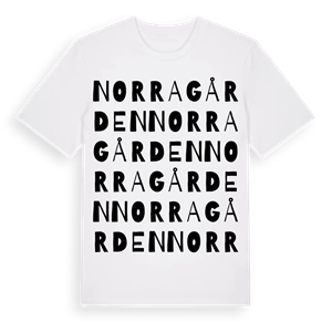 Norragården ordlek t-shirt – ekologisk bomull t-shirt från Pinshirt