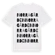 White t-shirt med Norragården ordlek t-shirt
