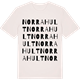 Vintage White t-shirt med Norrahult ordlek t-shirt