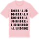 Pink Cotton t-shirt med Norralund ordlek t-shirt