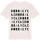 Vintage White t-shirt med Norralycke ordlek t-shirt