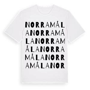Norramåla ordlek t-shirt – ekologisk bomull t-shirt från Pinshirt