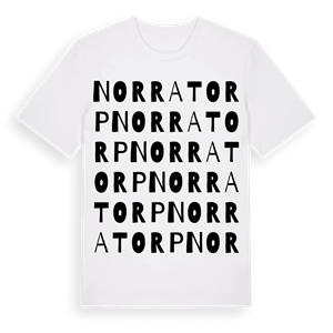 Norratorp ordlek t-shirt – ekologisk bomull t-shirt från Pinshirt