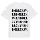 White t-shirt med Norrekvarn ordlek t-shirt