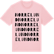 Pink Cotton t-shirt med Norrelund ordlek t-shirt
