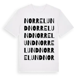 Norrelund ordlek t-shirt – ekologisk bomull t-shirt från Pinshirt