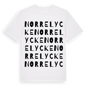 Norrelycke ordlek t-shirt – ekologisk bomull t-shirt från Pinshirt